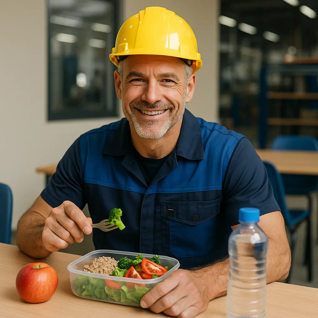 Chef d'équipe au repas