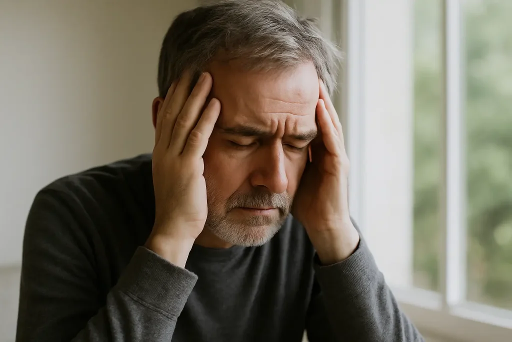 Homme-Stressé-Fatigué