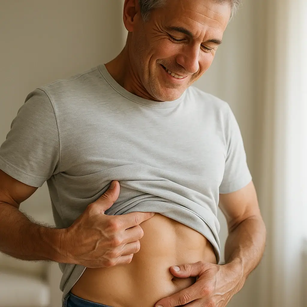 Homme Satisfait et Serein
